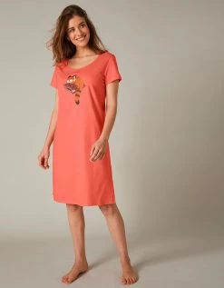 Chemise De Nuit Courte Manches Courtes Motif "panda Roux" 9 Chemise De Nuit Courte Manches Courtes Motif "panda Roux" -Lingerie Séries Magasin 703576 C01 zoomx vue3