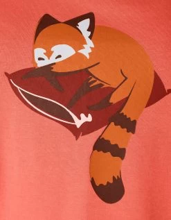 Chemise De Nuit Courte Manches Courtes Motif "panda Roux" 11 Chemise De Nuit Courte Manches Courtes Motif "panda Roux" -Lingerie Séries Magasin 703576 C01 zoomx vue5