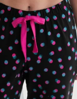 Pantacourt Pyjama Imprimé à Pois -Lingerie Séries Magasin 703602 C01 zoomx vue4