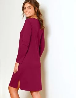 Chemise De Nuit Courte Manches Longues Motif "papillons" -Lingerie Séries Magasin 703619 C01 zoomx vue6