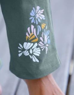 Pantalon Pyjama Coton Imprimé Placé "pétales" 11 Pantalon Pyjama Coton Imprimé Placé "pétales" -Lingerie Séries Magasin 703621 C01 zoomx vue6