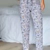 Pantalon Pyjama Coton Imprimé "pétales"