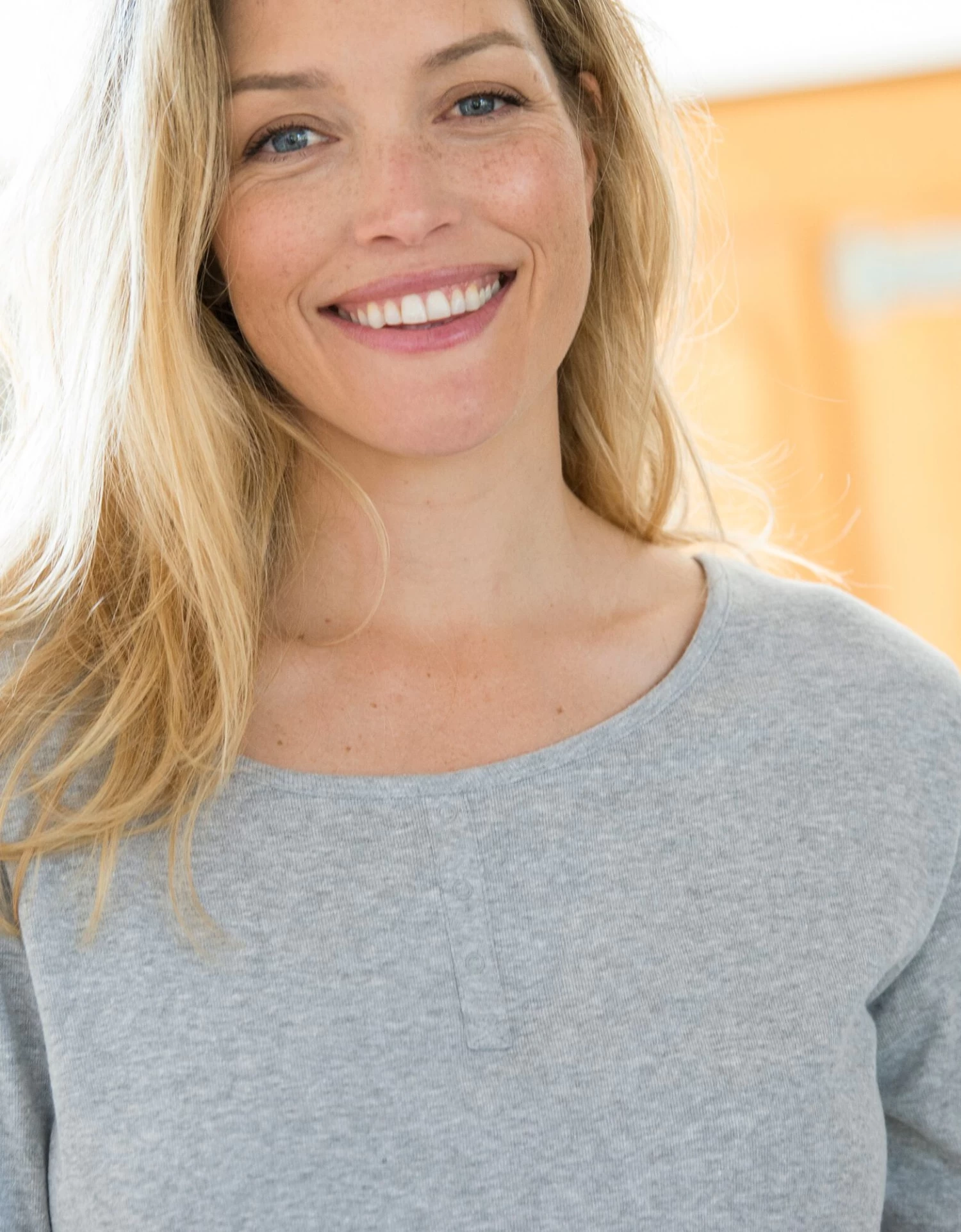 Tee-shirt Pyjama Manches Longues Uni Coton 3 Tee-shirt Pyjama Manches Longues Uni Coton – Image 3