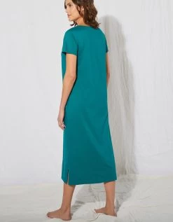 Chemise De Nuit Longue Coton – Imprimé "tortue" -Lingerie Séries Magasin 703659 C01 zoomx vue4