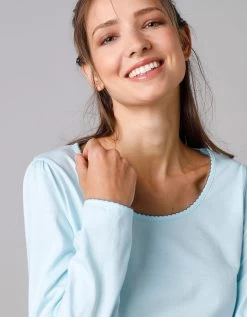 Tee-shirt De Pyjama Manches Longues Imprimé Base Fleurs -Lingerie Séries Magasin 703676 C00 zoomx vue3