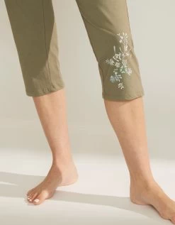 Pantacourt De Pyjama Imprimé Placé Fleurs -Lingerie Séries Magasin 703702 C00 zoomx vue4