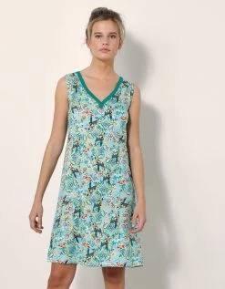 Chemise De Nuit Roméo Imprimée Toucan <br/> -Lingerie Séries Magasin 703712 C01 zoomx vue3