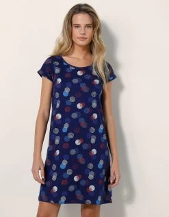 Chemise De Nuit Courte Imprimée Arty -Lingerie Séries Magasin 703721 C01 zoomx vue3