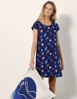 Chemise De Nuit Courte Imprimée Arty -Lingerie Séries Magasin 703721 C01 zoomx vue5