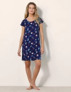 Chemise De Nuit Courte Imprimée Arty -Lingerie Séries Magasin 703721 C01 zoomx vue6