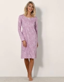 Chemise De Nuit Longue Imprimé Alessia -Lingerie Séries Magasin 703723 C01 zoomx vue4