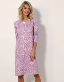 Chemise De Nuit Longue Imprimé Alessia -Lingerie Séries Magasin 703723 C01 zoomx vue6