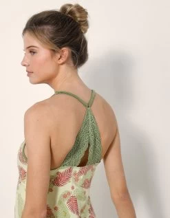 Nuisette Dos Macramé Imprimé Eglantine - Coton Modal -Lingerie Séries Magasin 703726 C01 zoomx vue3