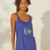 Top De Pyjama En Coton Et Macramé - Uni Tropical