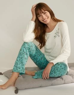 Pantalon De Pyjama Imprimé Fleurs -Lingerie Séries Magasin 703738 C00 zoomx vue3