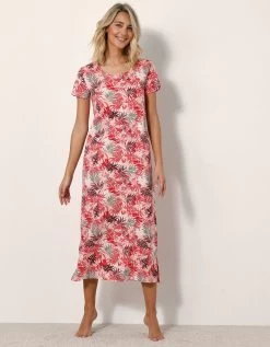 Chemise De Nuit Longue Imprimée - Coton Modal -Lingerie Séries Magasin 703739 C01 zoomx vue5