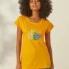 Tee-shirt De Pyjama En Coton Manches Courtes - Uni Tropical