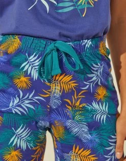 Short De Pyjama En Coton - Imprimé Tropical 9 Short De Pyjama En Coton - Imprimé Tropical -Lingerie Séries Magasin 703744 C00 zoomx vue4