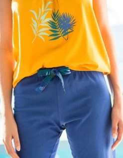 Pantacourt De Pyjama En Coton - Uni Tropical -Lingerie Séries Magasin 703745 C01 zoomx vue3