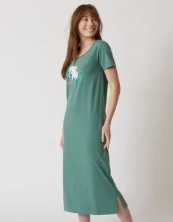 Chemise De Nuit Longue À Manches Courtes Imprimé Koala -Lingerie Séries Magasin 703805 C01 zoomx vue5