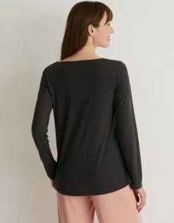 Tee-shirt Pyjama Manches Longues Imprimé "passion Cocooning" 5 Tee-shirt Pyjama Manches Longues Imprimé "passion Cocooning" -Lingerie Séries Magasin 703810 C01 zoomx vue2