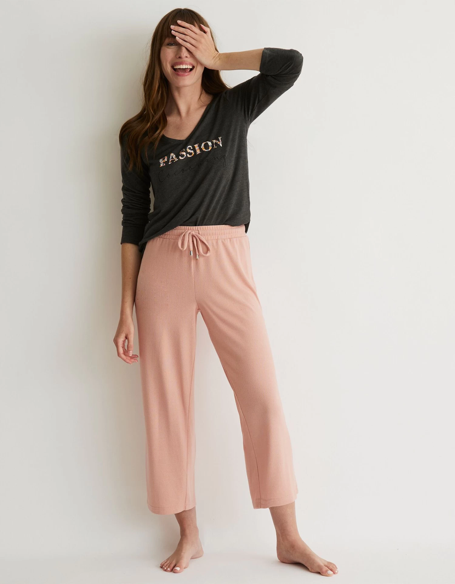 Tee-shirt Pyjama Manches Longues Imprimé "passion Cocooning" 3 Tee-shirt Pyjama Manches Longues Imprimé "passion Cocooning" – Image 3