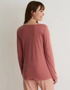 Tee-shirt Pyjama Manches Longues Imprimé "passion Cocooning" -Lingerie Séries Magasin 703810 C02 zoomx vue2