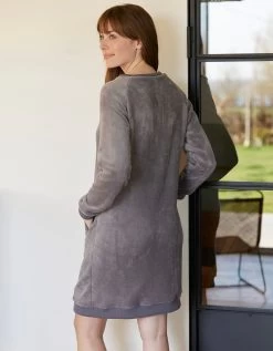 Chemise De Nuit Polaire "étoiles" -Lingerie Séries Magasin 703814 C01 zoomx vue4