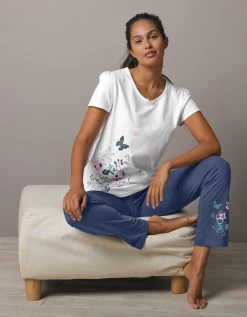 Tee-shirt Imprimé Placé Bucolique - Manches Courtes -Lingerie Séries Magasin 703842 C00 zoomx vue3