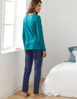 Tee-shirt Col Imprimé Bucolique - Manches Longues -Lingerie Séries Magasin 703845 C00 zoomx vue4