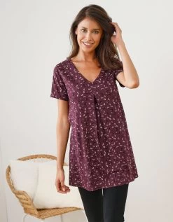 Pyjama Longueur Tunique Imprimé Avec Legging Court