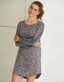 Chemise De Nuit Imprimée Léopard