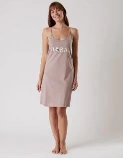 Nuisette Coton Fines Bretelles Imprimée "floral"