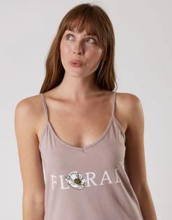 Nuisette Coton Fines Bretelles Imprimée "floral" -Lingerie Séries Magasin 703956 C01 zoomx vue3