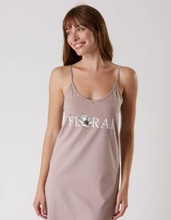 Nuisette Coton Fines Bretelles Imprimée "floral" -Lingerie Séries Magasin 703956 C01 zoomx vue5