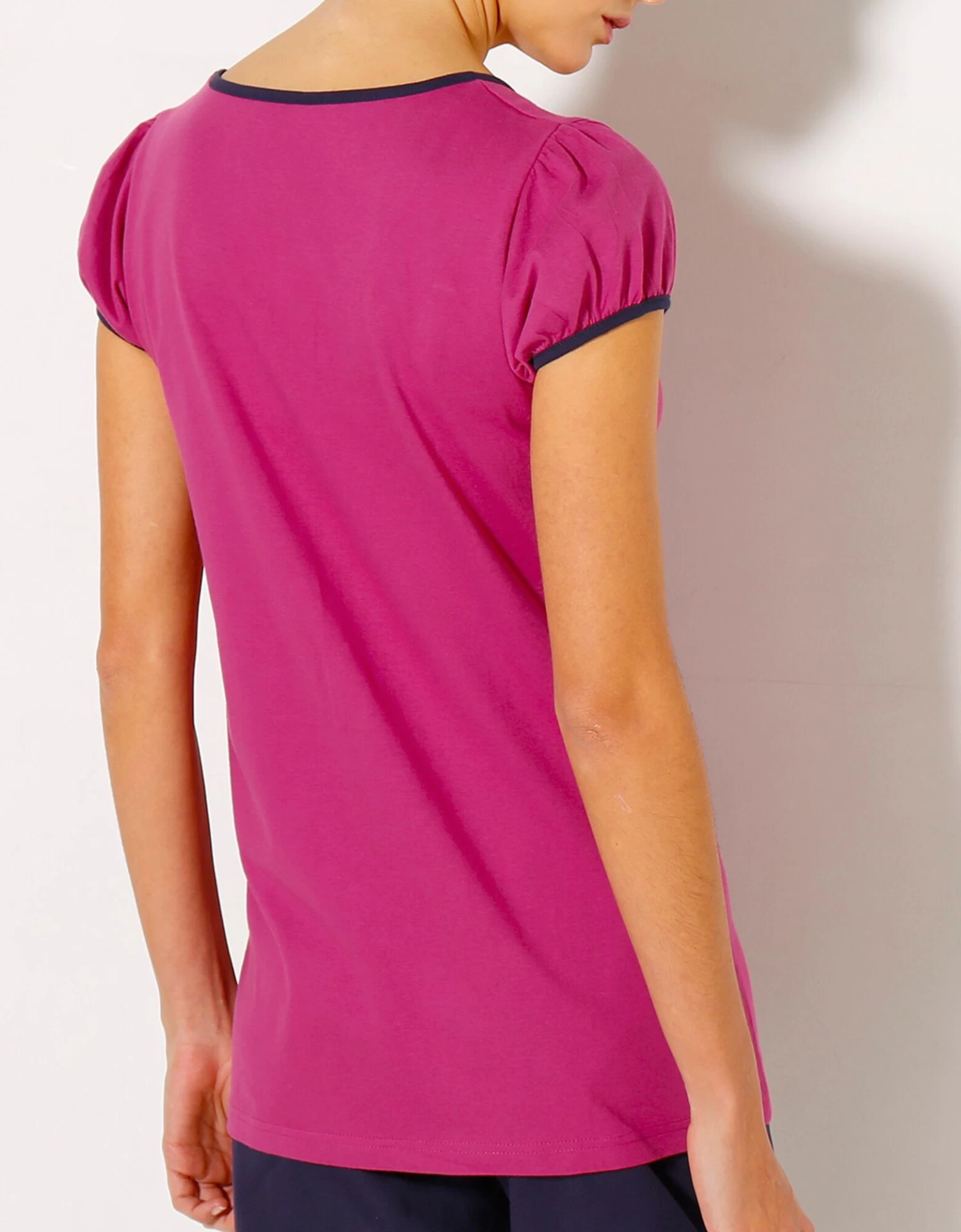 Tee-shirt Manches Courtes Uni + étoiles - Jersey Coton 2 Tee-shirt Manches Courtes Uni + étoiles - Jersey Coton – Image 2