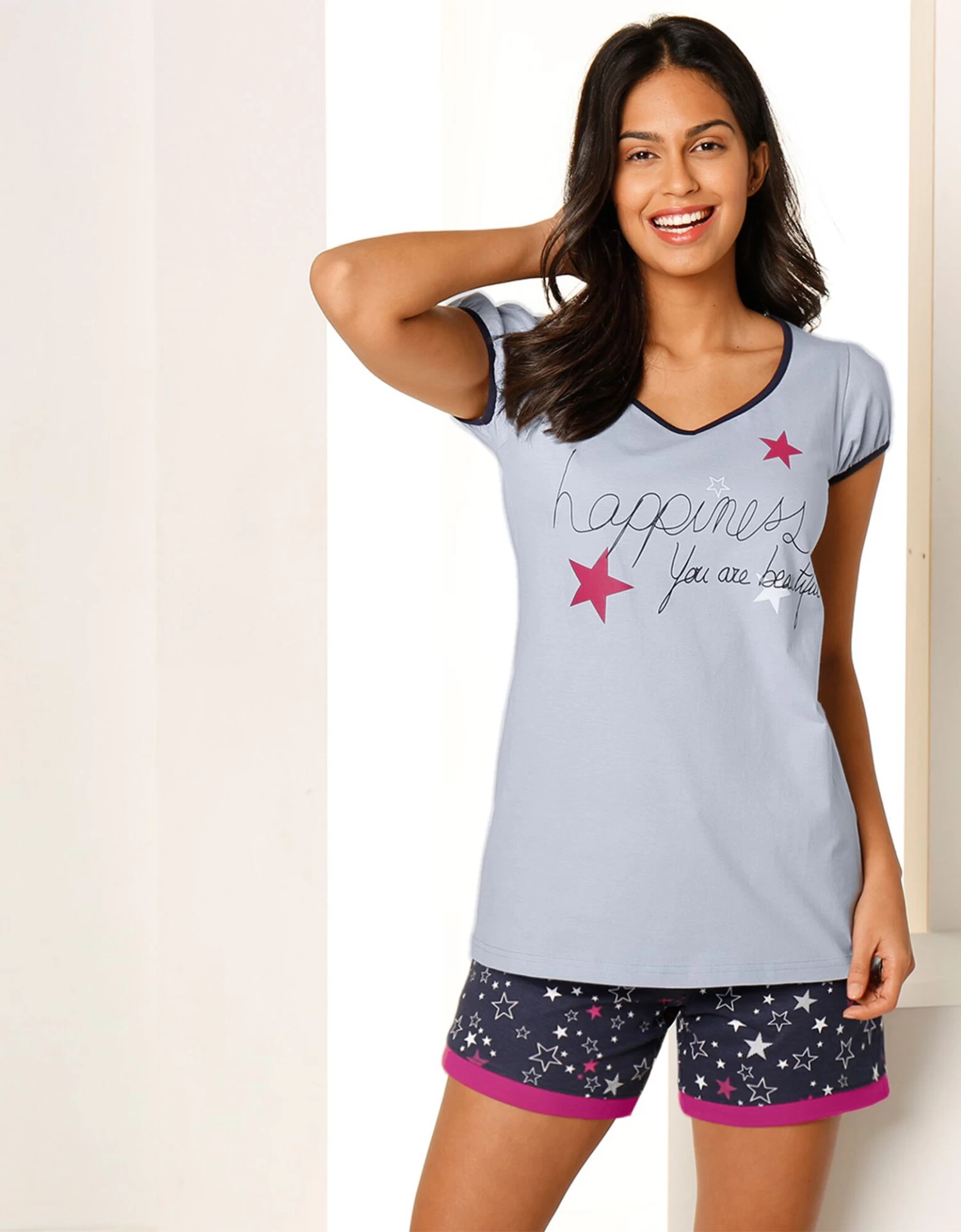 Short Imprimé étoiles - Jersey Coton 1 Short Imprimé étoiles - Jersey Coton