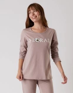 Pyjama Manches Longues Imprimé "Floral" -Lingerie Séries Magasin 703975 C01 zoomx vue3