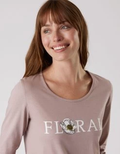 Pyjama Manches Longues Imprimé "Floral" -Lingerie Séries Magasin 703975 C01 zoomx vue4