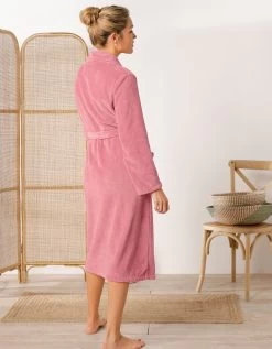 Peignoir Polaire Toucher Peluche Manches Longues, Longueur 115 Cm -Lingerie Séries Magasin 704398 C09 zoomx vue3