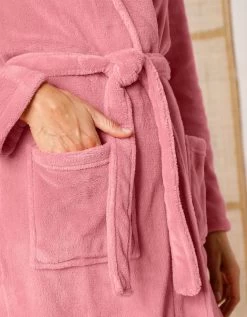 Peignoir Polaire Toucher Peluche Manches Longues, Longueur 115 Cm -Lingerie Séries Magasin 704398 C09 zoomx vue4