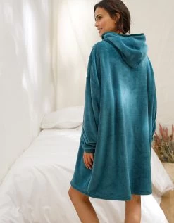 Sweat Oversize* Unisexe En Polaire Peluche Bleue -Lingerie Séries Magasin 704507 C01 zoomx vue7
