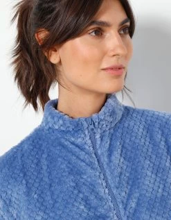 Robe De Chambre Zippée Polaire Texturé 8 Robe De Chambre Zippée Polaire Texturé -Lingerie Séries Magasin 704527 C01 zoomx vue3
