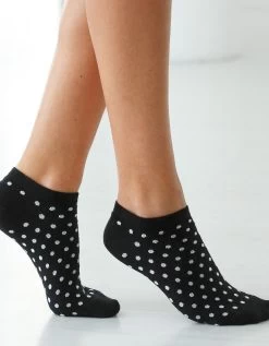 Socquettes Basses Pois Fantaisie - Lot De 5 -Lingerie Séries Magasin 705292 C01 zoomx vue2