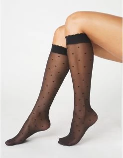 Mi-bas Plumetis - Lot De 2 Paires