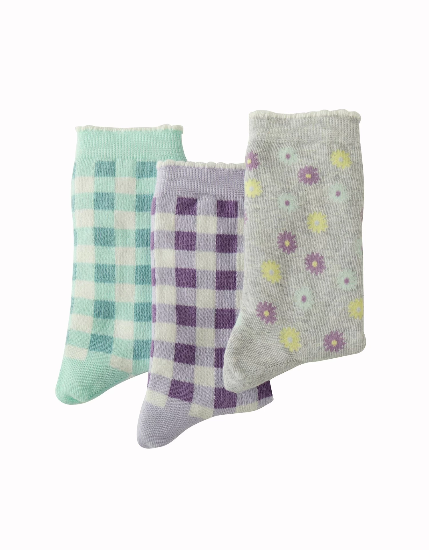 Chaussette Fantaisie Motif "carreaux" Assortis - Lot De 3 Paires 3 Chaussette Fantaisie Motif "carreaux" Assortis - Lot De 3 Paires – Image 3