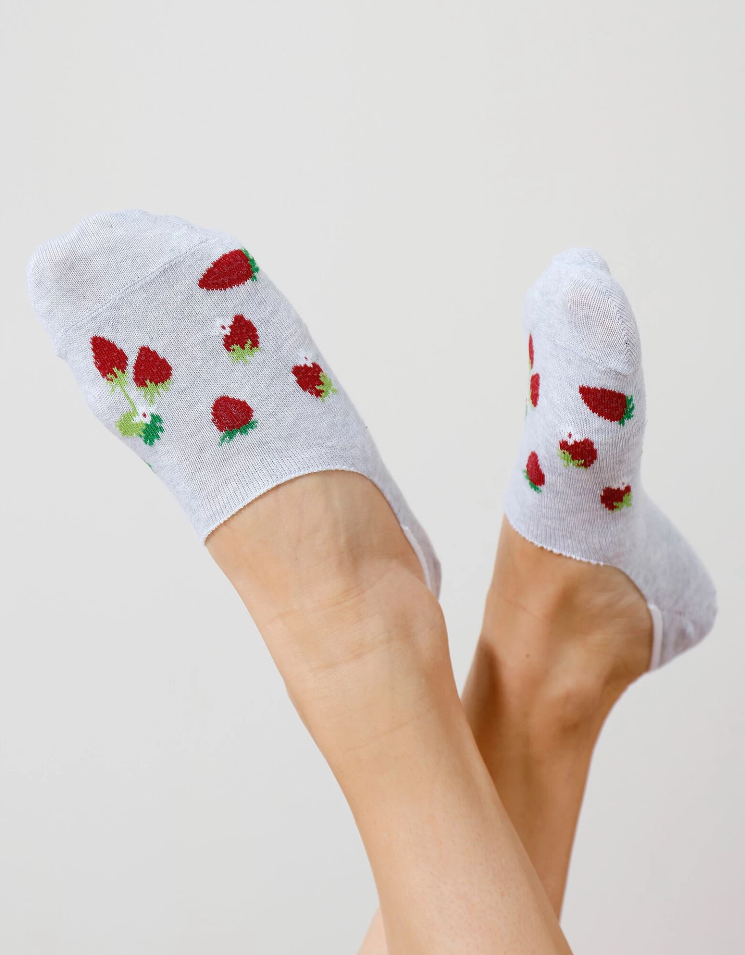 Socquettes Invisibles Imprimées Fruits - Lot De 3 Paires 2 Socquettes Invisibles Imprimées Fruits - Lot De 3 Paires – Image 2