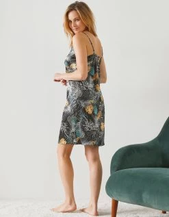 Nuisette Satin Imprimée 5 Nuisette Satin Imprimée -Lingerie Séries Magasin 706140 C01 zoomx vue3