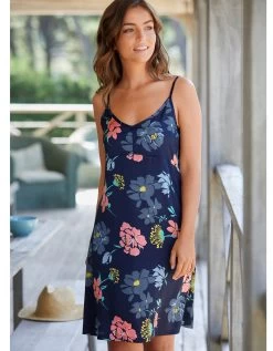 Nuisette Satin Imprimé Floral -Lingerie Séries Magasin 706162 C01 zoomx vue4