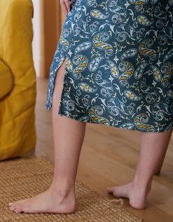 Nuisette Longue Satin Imprimé -Lingerie Séries Magasin 706174 C01 zoomx vue4